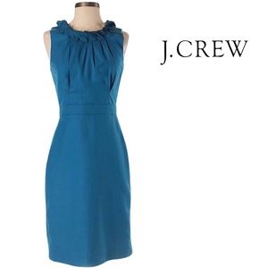 EUC J Crew Leigh Dress Cerulean Blue 2